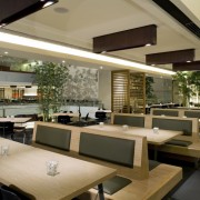 A Modern Cafeteria In A Commercial Building